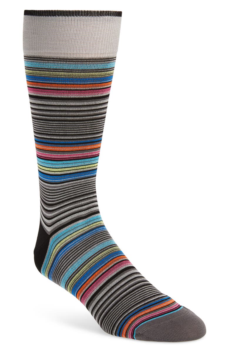 Bugatchi Stripe Socks, Main, color, 