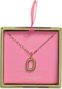 Leith Initial Pendant Paper Clip Chain Necklace