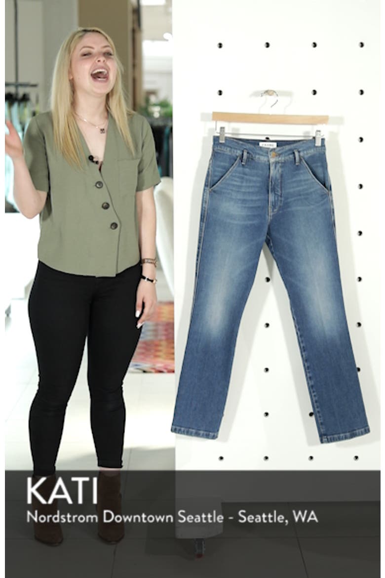 Le Slender Straight Leg Jeans video