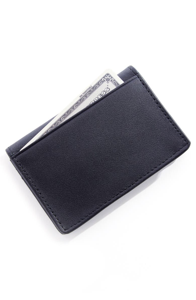ROYCE New York Leather Card Case, Alternate, color, Black