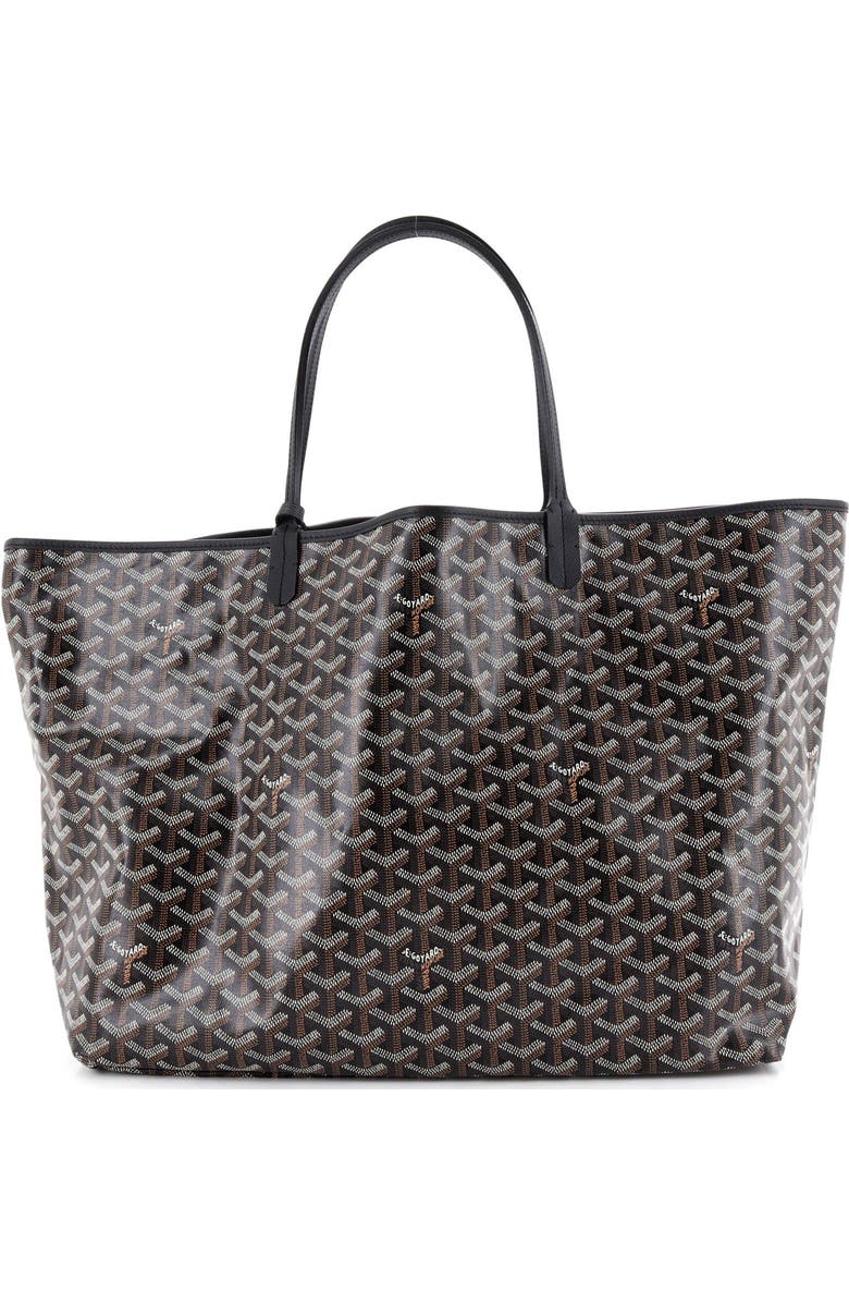 Pre-Owned Goyard Saint Louis Tote Coated Canvas GM, Alternate, color, Black