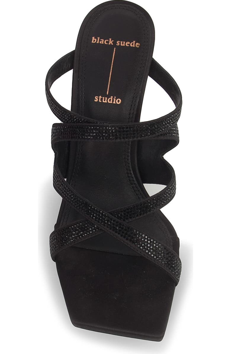 BLACK SUEDE STUDIO Veda Heeled Sandal, Alternate, color,