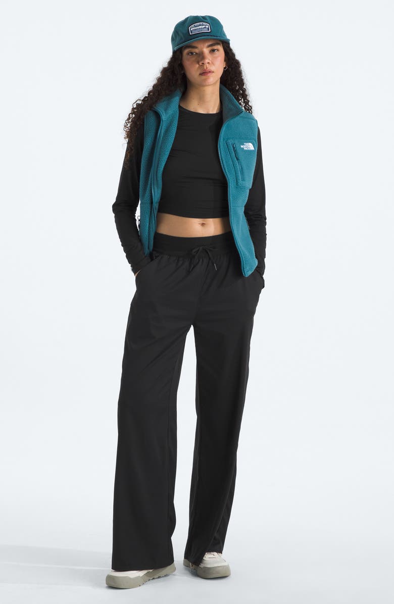 The North Face Aphrodite Arise Wide Leg Pants, Alternate, color, Tnf Black
