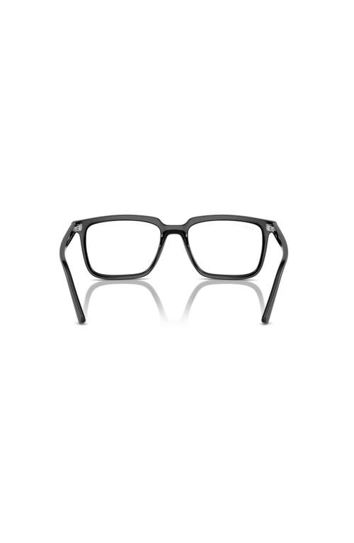 Ray Ban Ray-ban 54mm Rectangle Optical Glasses In Black