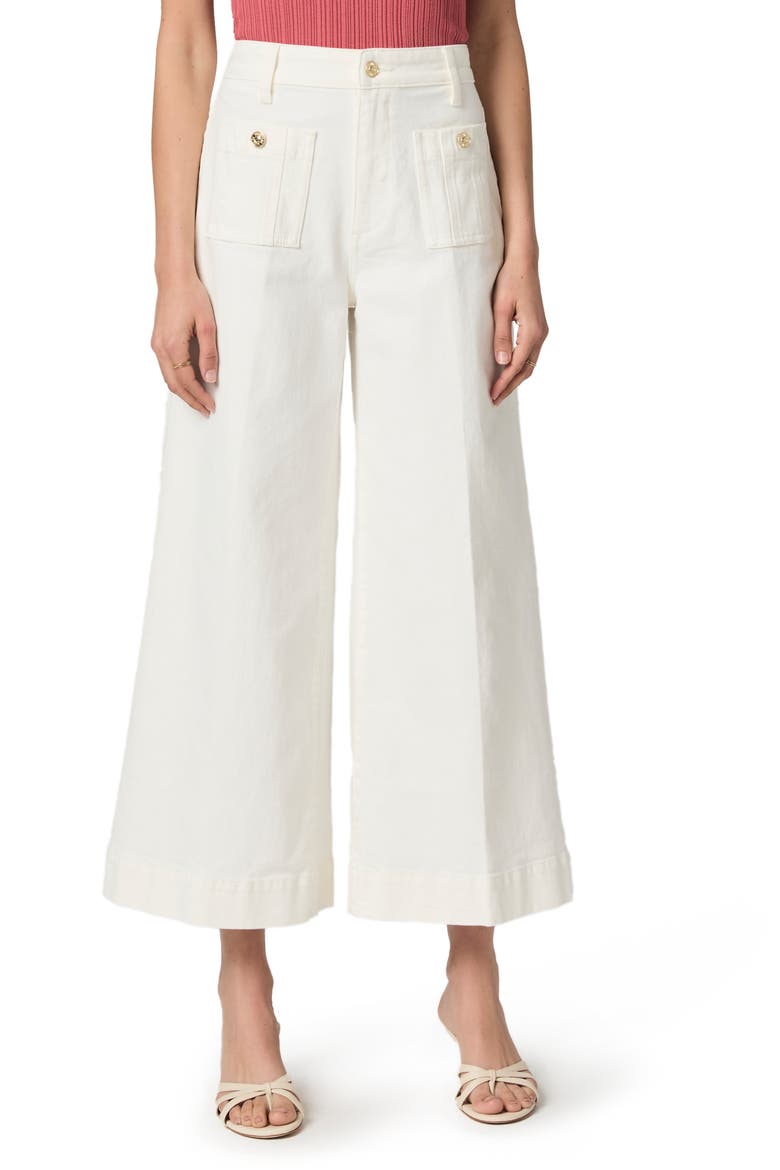 Lola Patch Pocket Ankle Wide Leg Jeans, Main, color, TONAL ECRU