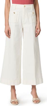 PAIGE Lola Patch Pocket Ankle Wide Leg Jeans