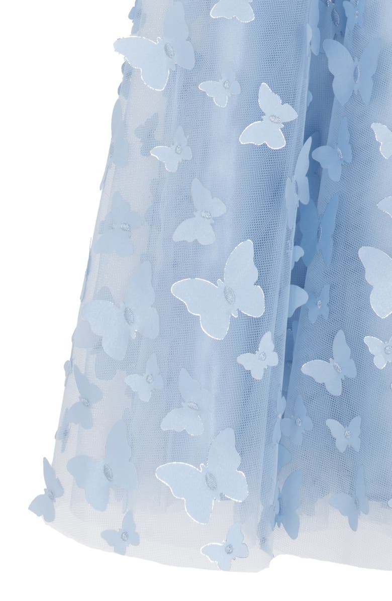 Rare Editions Kids' 3D Butterfly Dress, Alternate, color, Light Blue