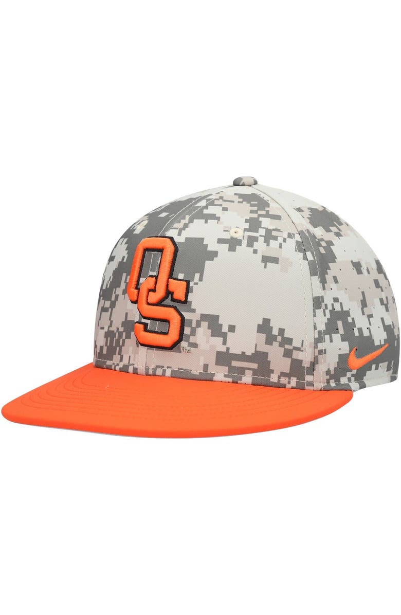 Nike Men's Nike Camo Oklahoma State Cowboys Aero True Baseball Performance Fitted Hat, Main, color, Camo