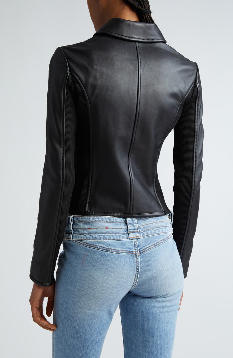 DIESEL<sup>®</sup> L-Sask Leather Moto Jacket, Alternate, color, 