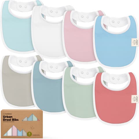 8-Pack Baby Drool Bibs