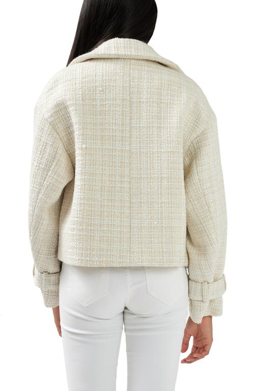 Belle & Bloom Power Over Me Tweed Jacket In Beige Marle