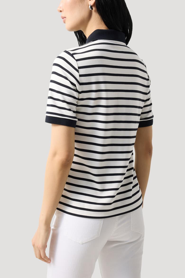 Polo Shirt Rea, Alternate, color, Black/white