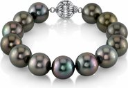 The Pearl Source 11-12mm Tahitian South Sea Pearl Bracelet