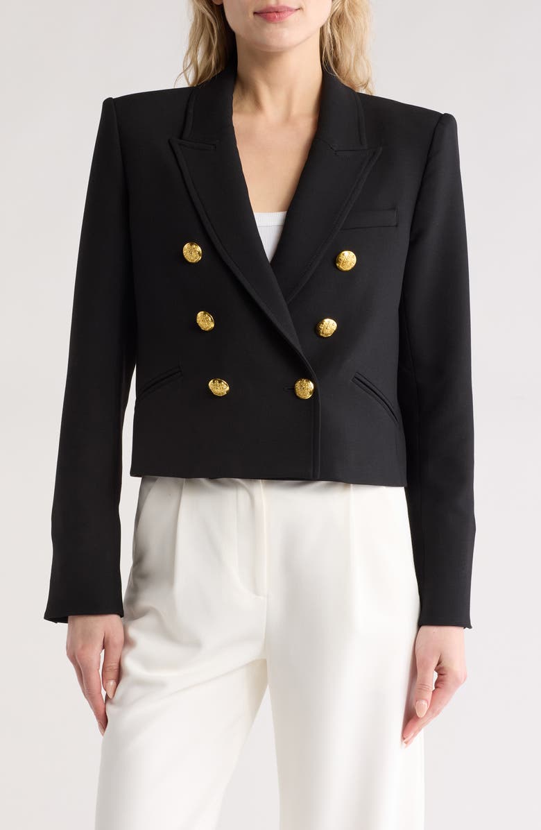 Veronica Beard Nevis Double Breasted Crop Jacket, Main, color, 
