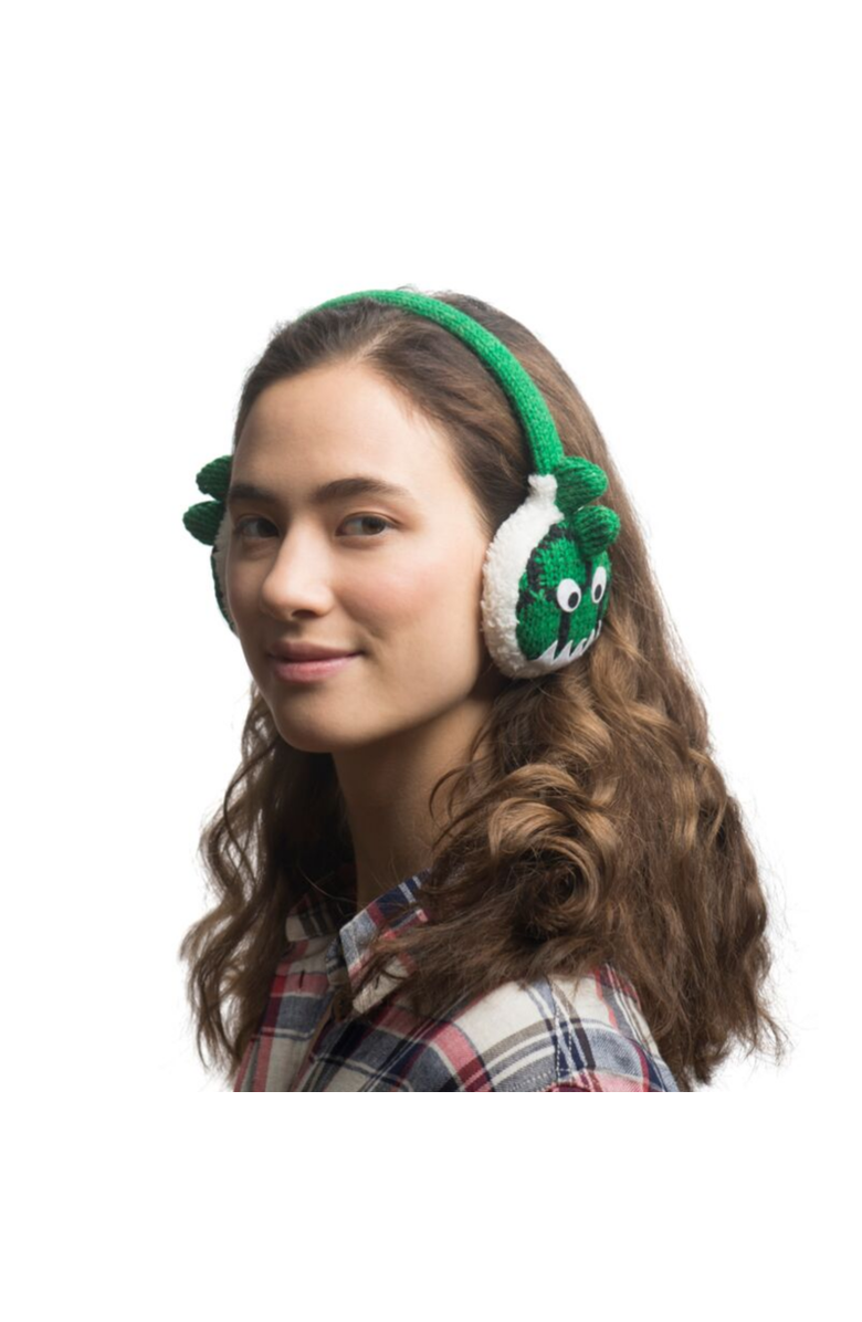Nirvana Designs Dinosaur Earmuffs, Alternate, color, Green