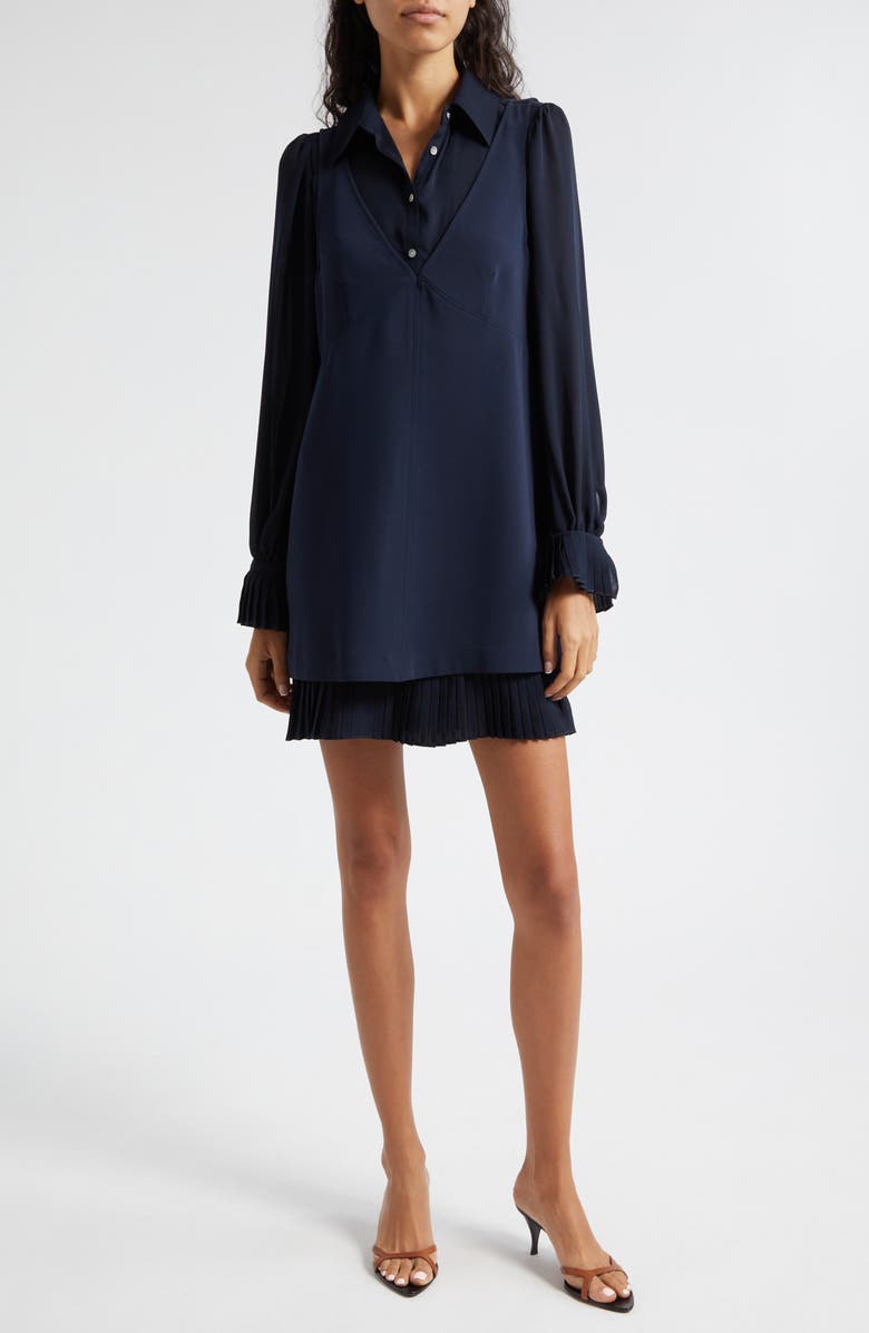 Cinq à Sept Lucilla Shirtdress, Alternate, color, Black