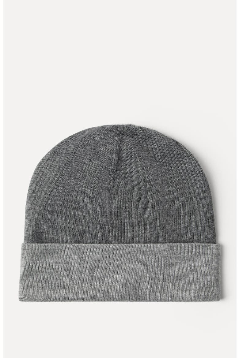 Cashmere and silk beanie, Alternate, color, Dark Grey