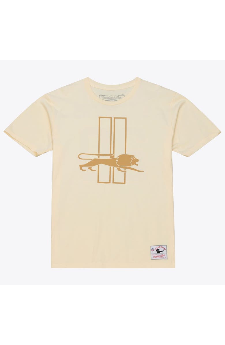 Mitchell & Ness Men's Mitchell & Ness Barry Sanders Cream Detroit Lions Sandman Name & Number T-Shirt, Alternate, color, Cream