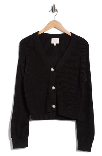 Cinq À Sept Palmer V-neck Cardigan In Black