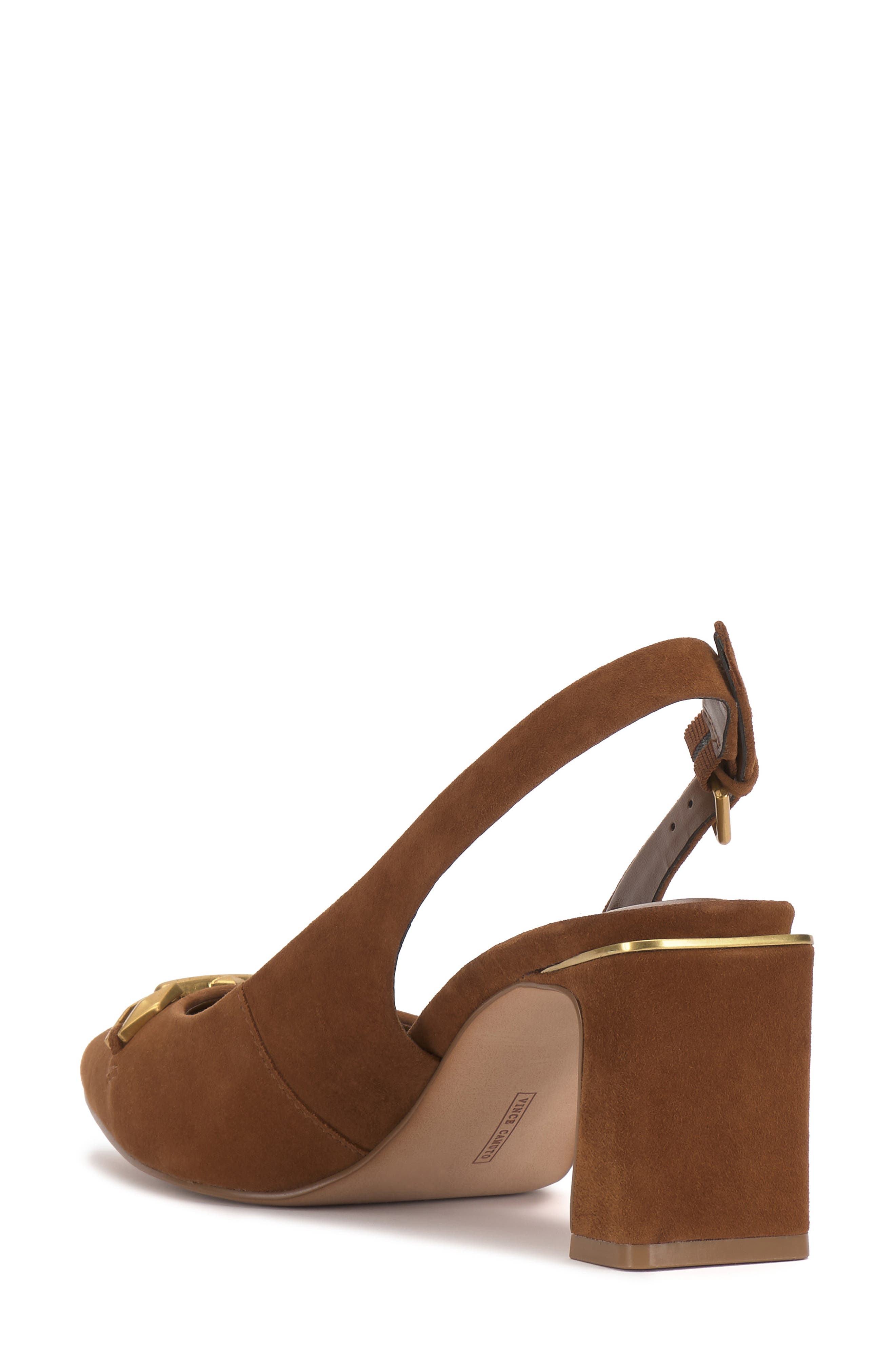 Vince Camuto Hamden Pointed Toe Slingback Pump, Alternate, color, Burnt Sugar