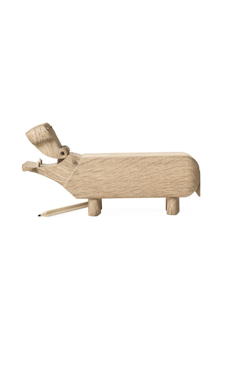 Kay Bojesen Hippo Small, Alternate, color, Oak