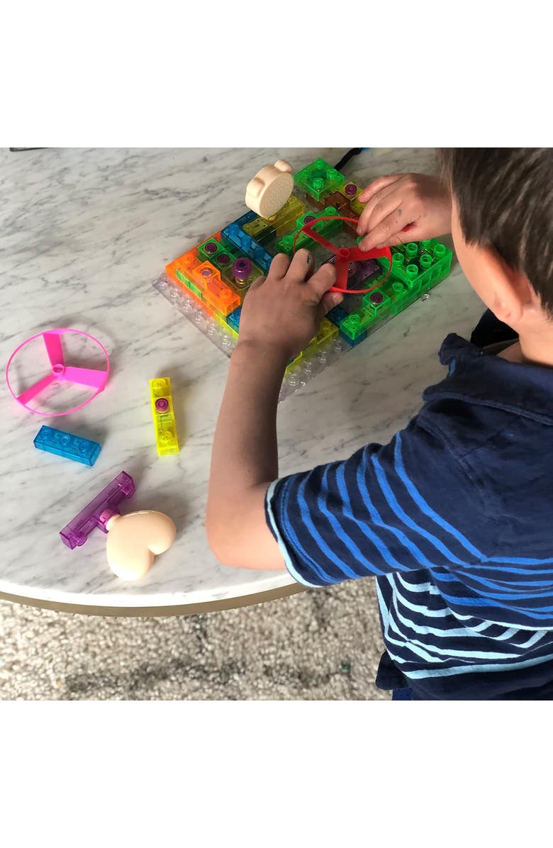 E-Blox Eblox Circuit Blox Byo Glowing Led Fm Radio 395 Projects,Ages 8+, Alternate, color, Multicolored