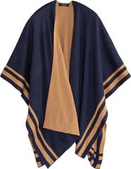 Lauren Ralph Lauren Jet Setter Reversible Knit Poncho