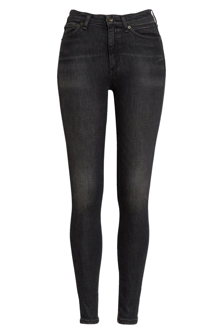 Nina High Rise Ankle Skinny Jeans, Alternate, color, ROYAL OAK