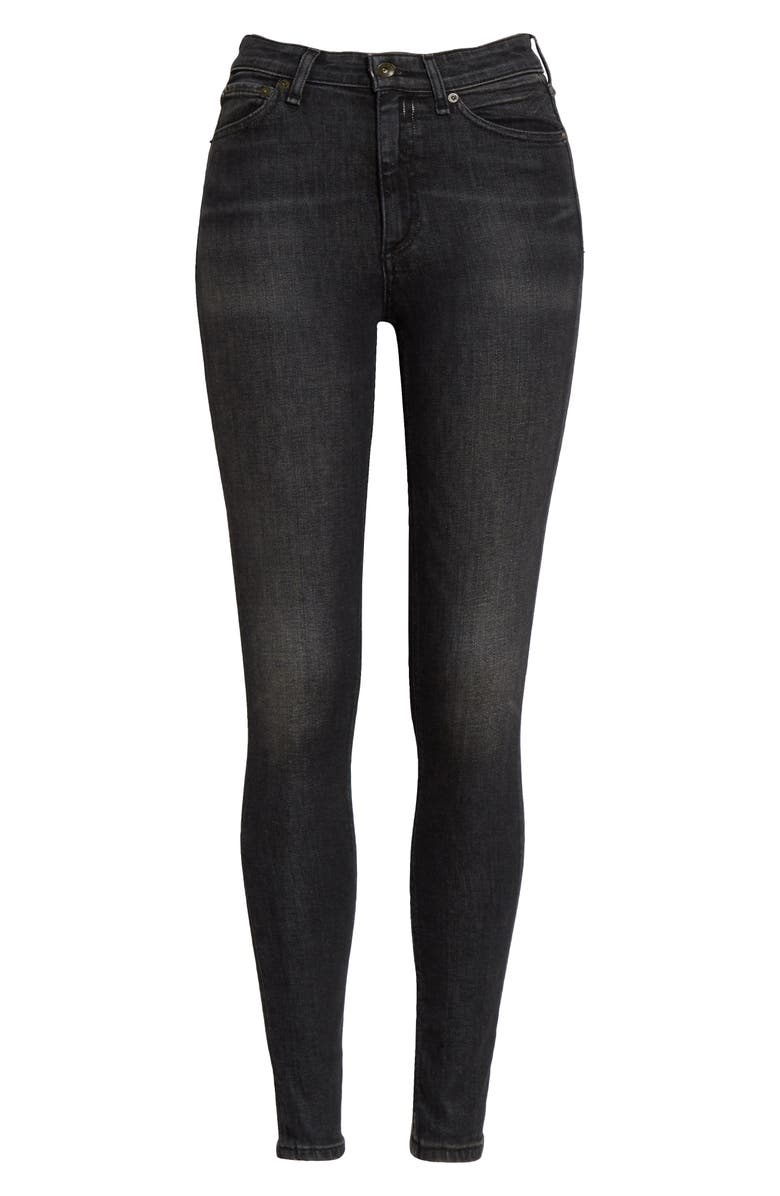 rag & bone Nina High Rise Ankle Skinny Jeans, Alternate, color,