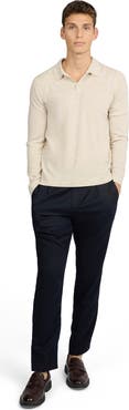 Onia Long Sleeve Extra Fine Merino Wool Polo