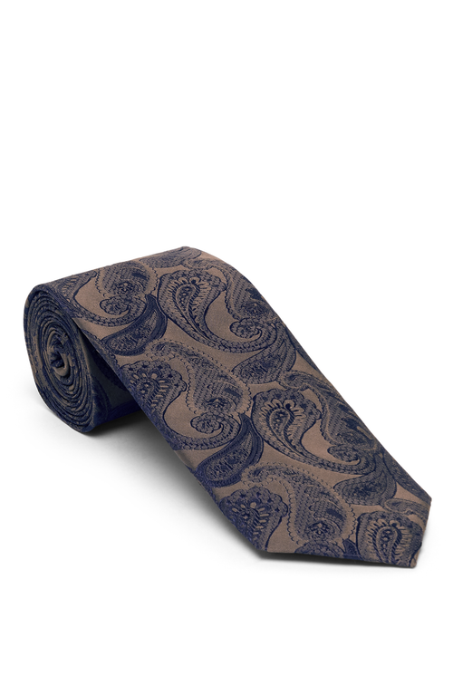 Brunello Cucinelli Paisley Silk Tie In Pink
