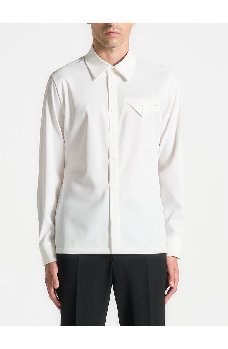 Manière De Voir Tom Slim Fit Tailored Stretch Dress Shirt, Alternate, color, Black