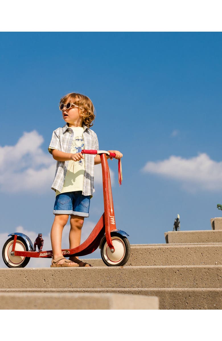 Deux par Deux Baby Boy's Organic Cotton T-Shirt With Print Lime, Alternate, color, 