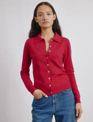Albaray Button Through Polo Top