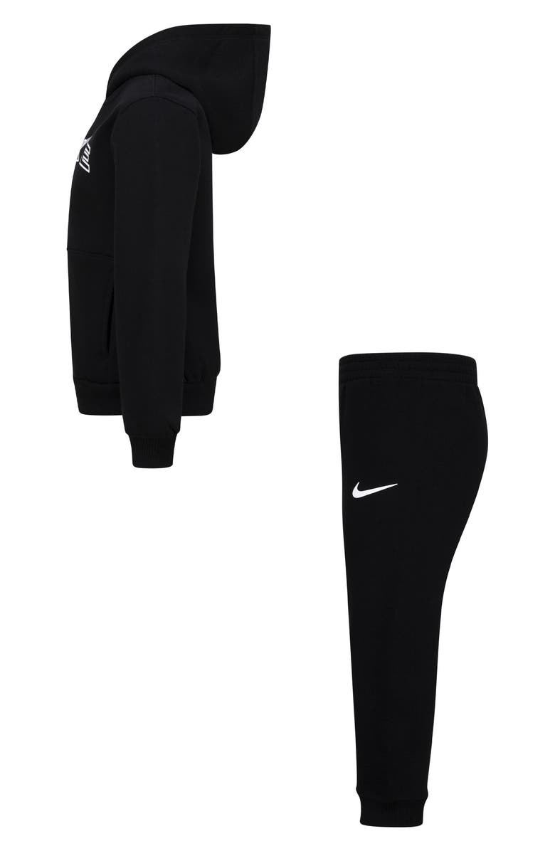 Nike Kids' Fleece Pullover & Joggers Set, Alternate, color, Black