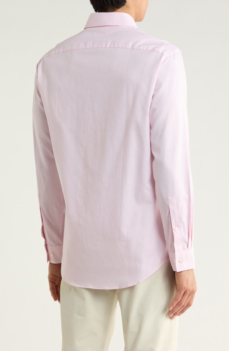 Michael Kors Slim Fit Yarn Dye Dress Shirt, Alternate, color, Light Rose