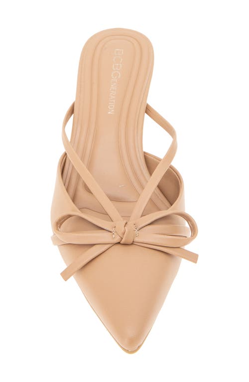 Bcbg Deen Pointed Toe Kitten Heel Mule In Brown
