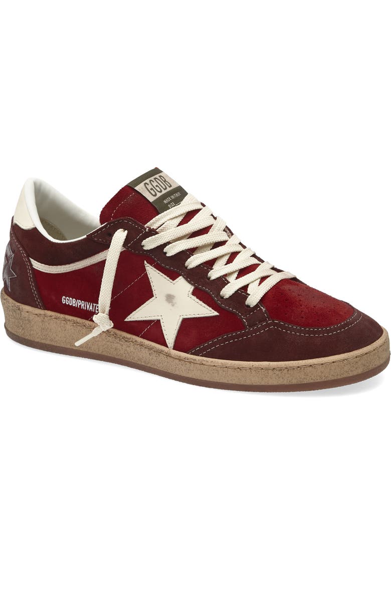 Golden Goose Ball Star Sneaker, Main, color, Brown/ Red/ White