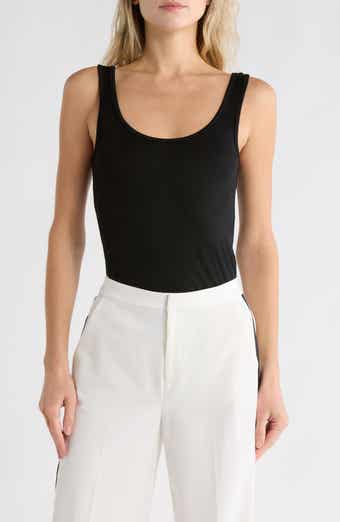 L'AGENCE Chrissy Scoop Neck Tank