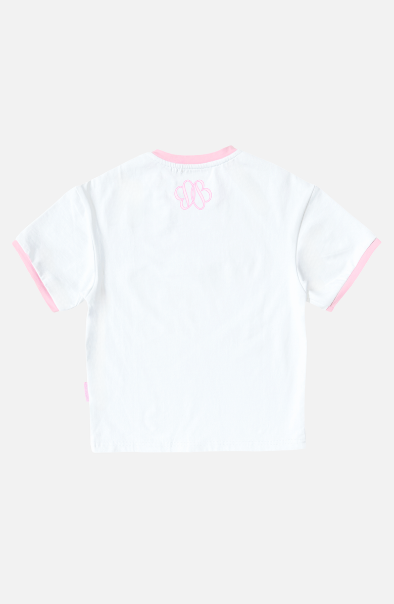 Bits & Bows Little Sister T-Shirt, Alternate, color, White/Pink