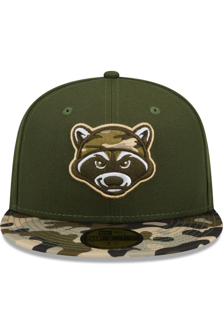 Men's New Era Olive Hudson Valley Renegades Theme Night 59FIFTY Fitted Hat, Alternate, color, Olive