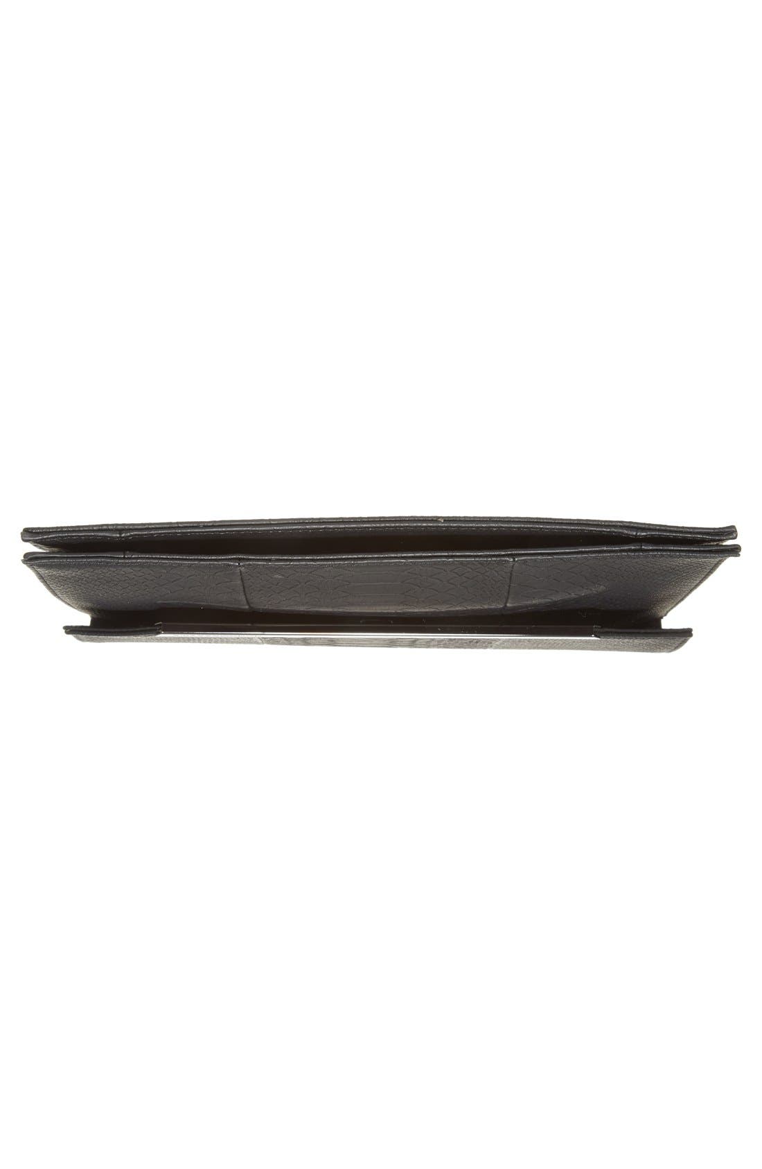 'Kelly' Envelope Clutch, Alternate, color, BLACK
