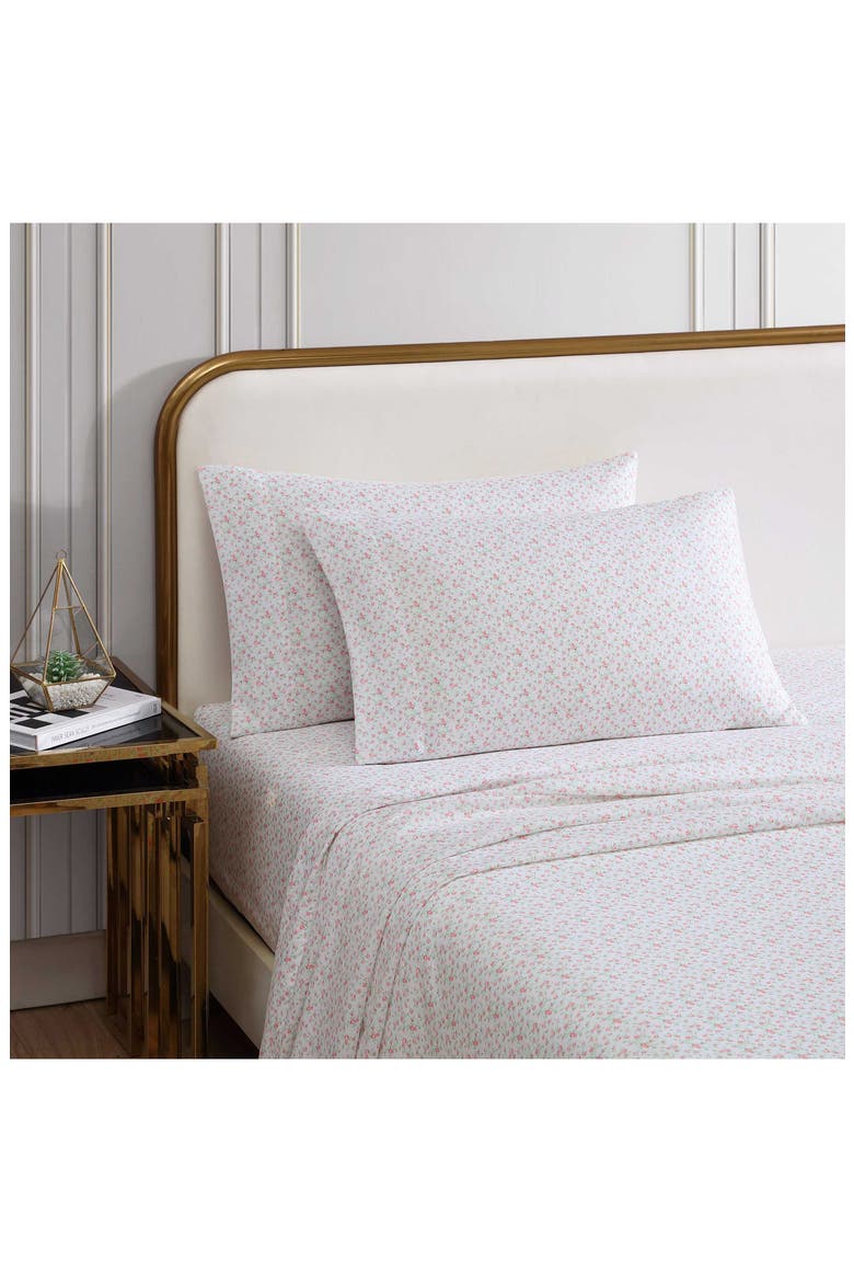 Whimsical Floral Sheet Set, Alternate, color, LIGHT PASTEL GREEN