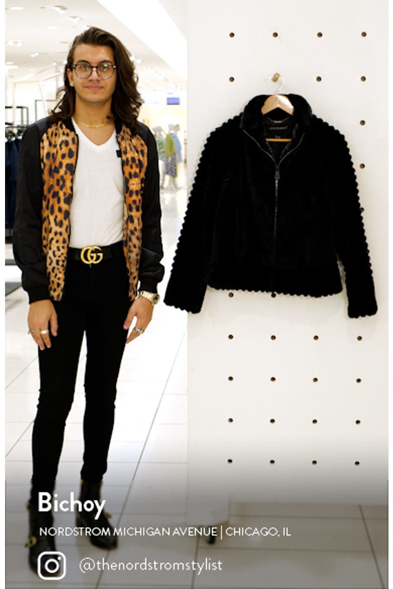 Textured Faux Fur Jacket video