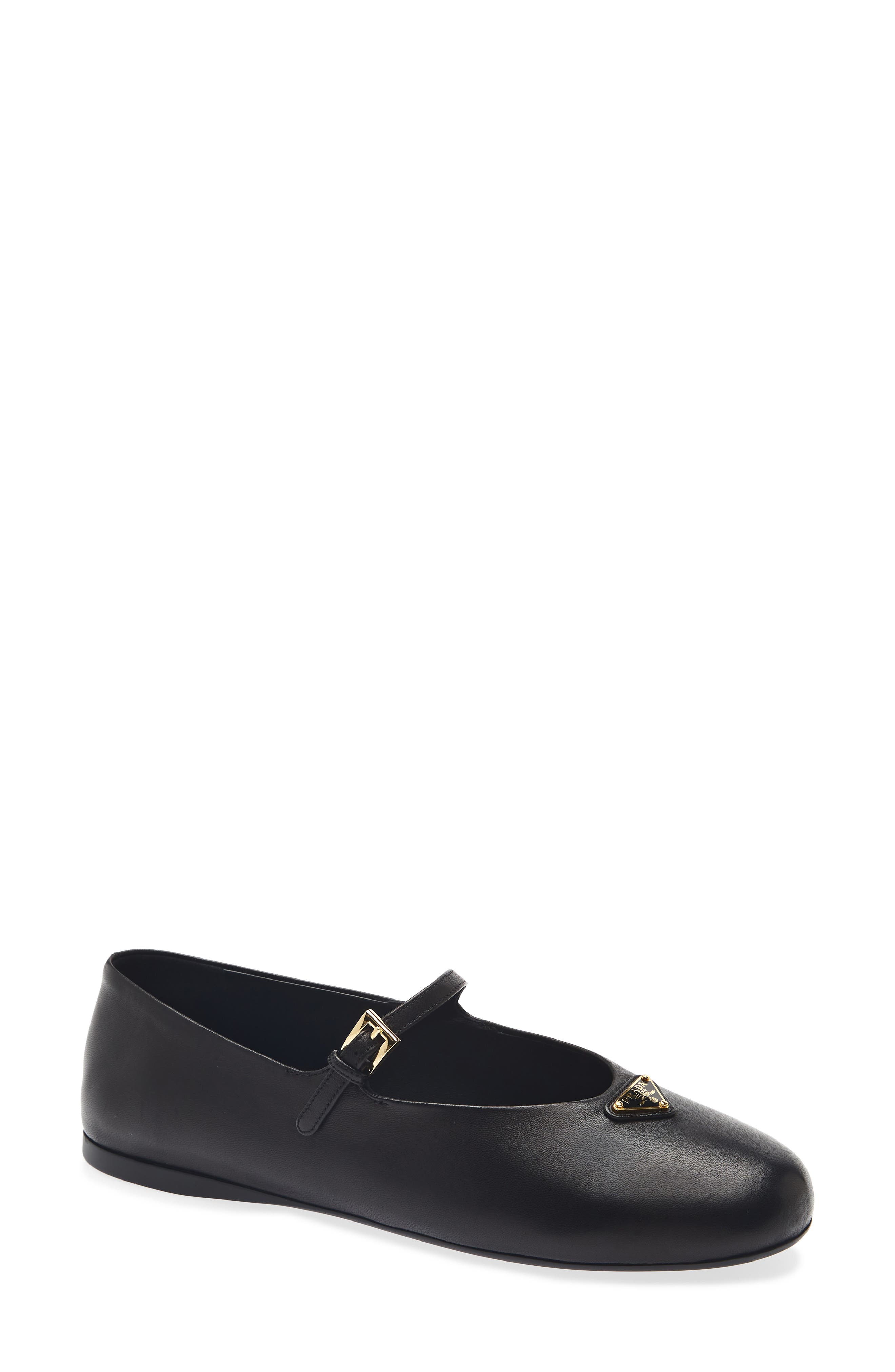 Logo Mary Jane Flat, Main, color, NERO
