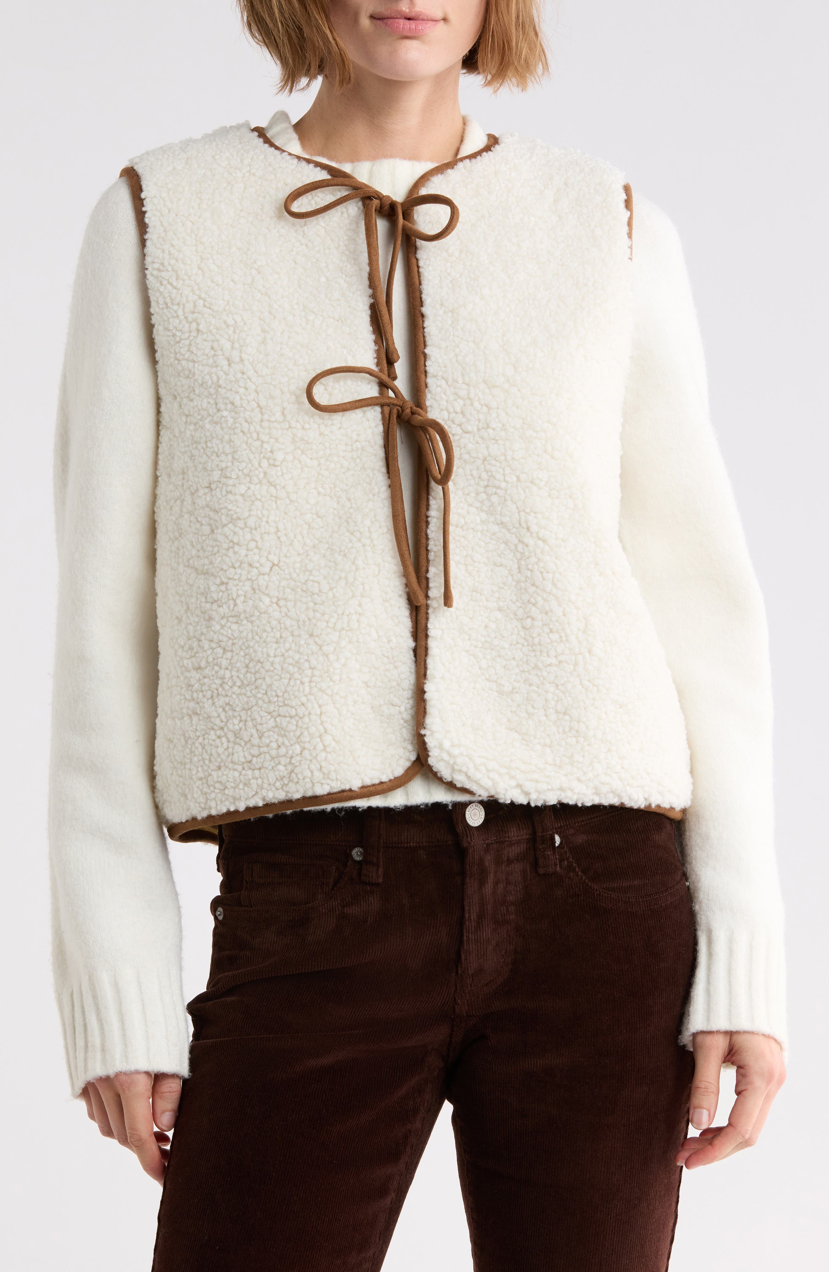 Faux Shearling Vest