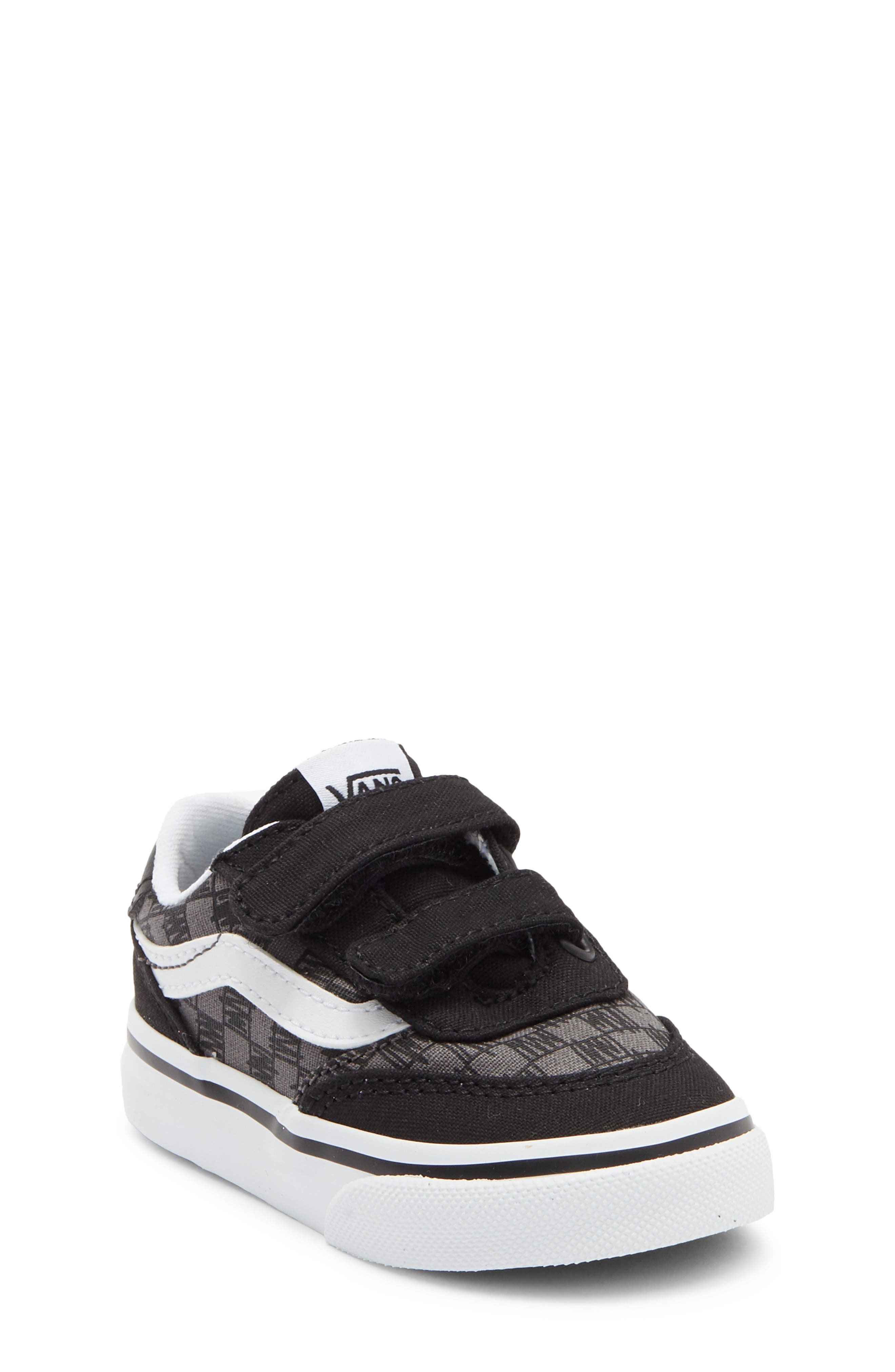 Vans Kids' Brooklyn Sneaker, Main, color, Scribble Check Black