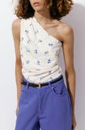 MANGO Coya One Shoulder Knit Top