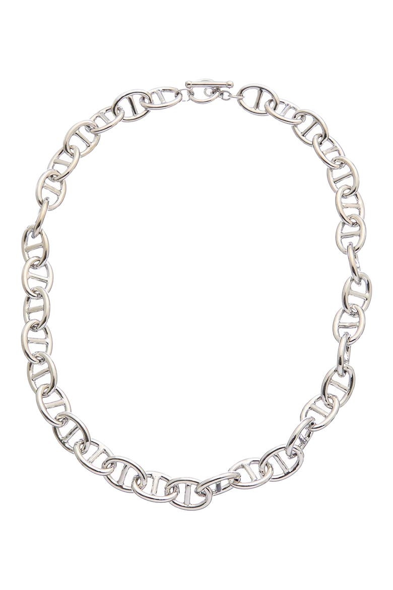 Mariner Chain Necklace, Main, color, WHITE