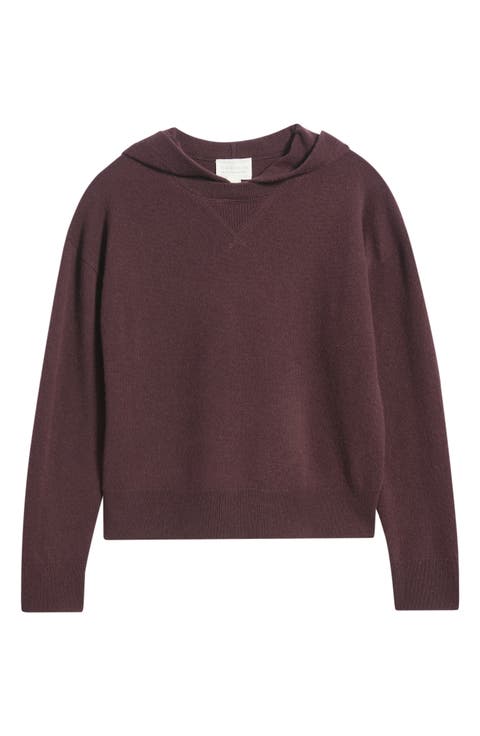 Wool & Cashmere Blend Hoodie Sweater